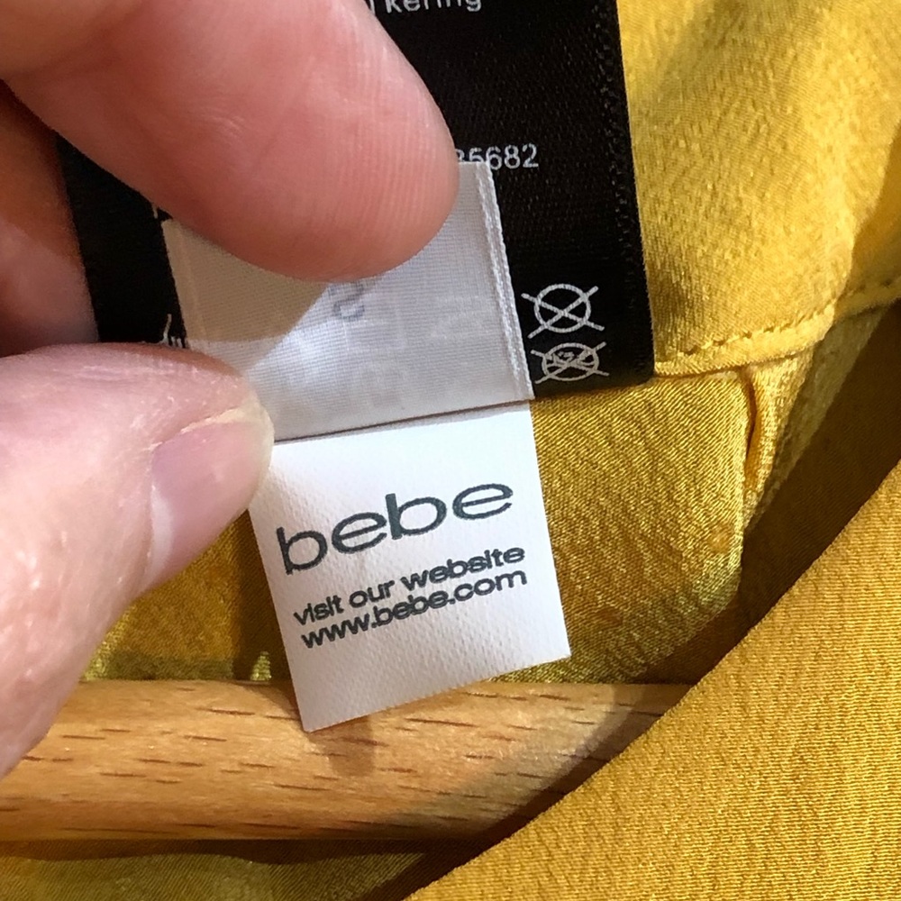 bebe Silk Backless Drape Top-Pre❤️’d - Picture 5 of 7